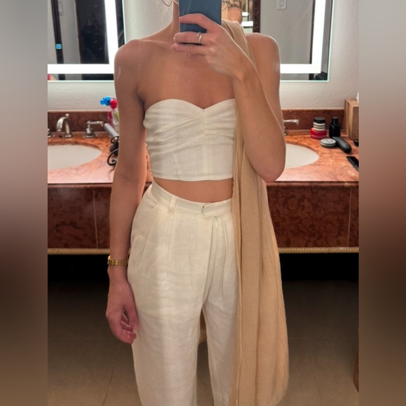 Mara Hoffman Eldora Pant + Bustier - 2 piece coordinating set - size 2 - Picture 1 of 6